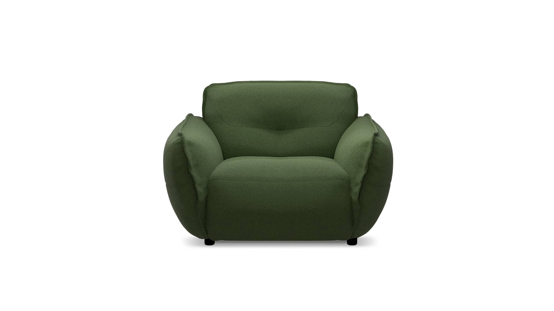 be_fluffy_armachair_front_green_front